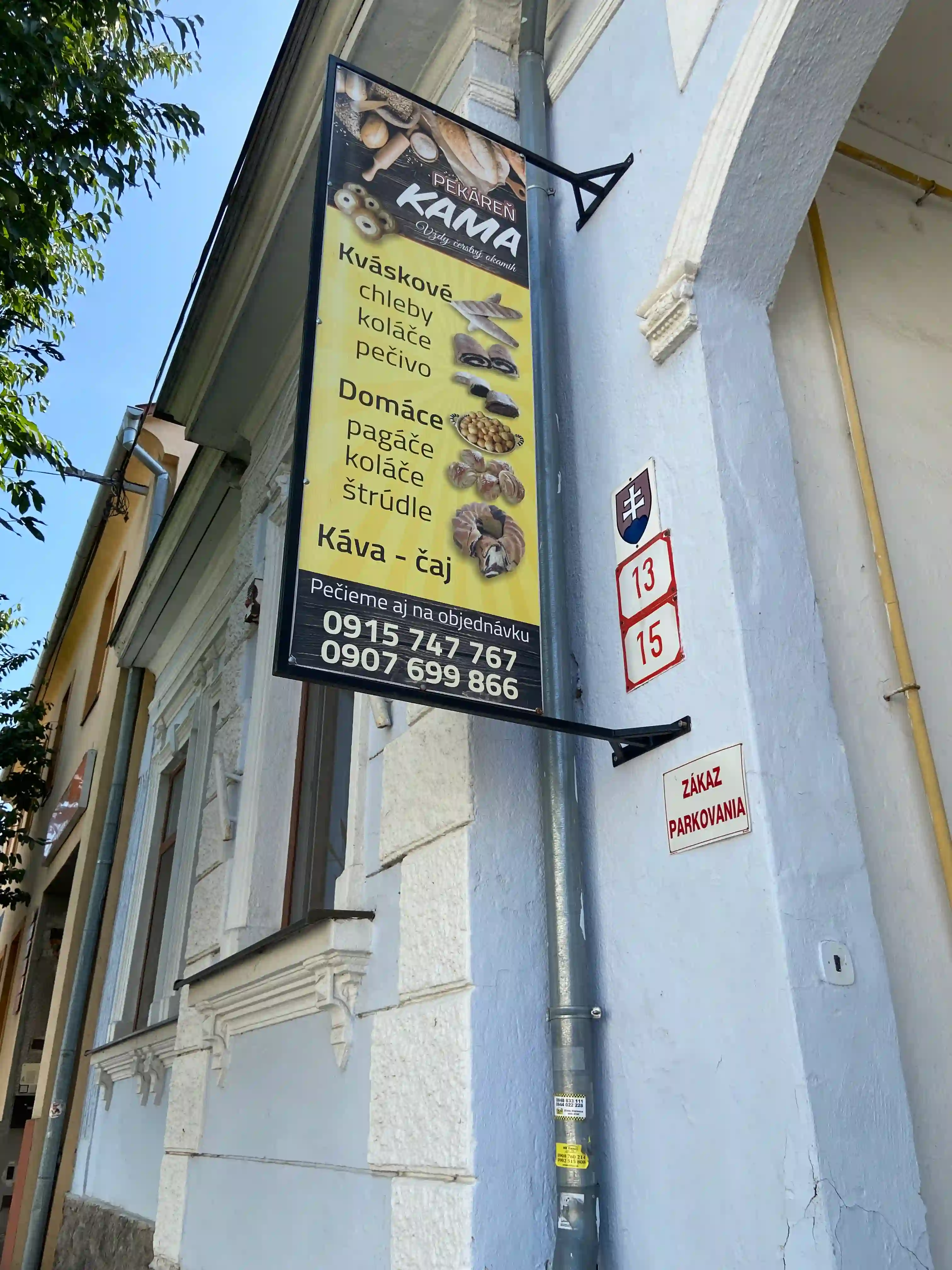 Pohľad na baner pekáreň kama