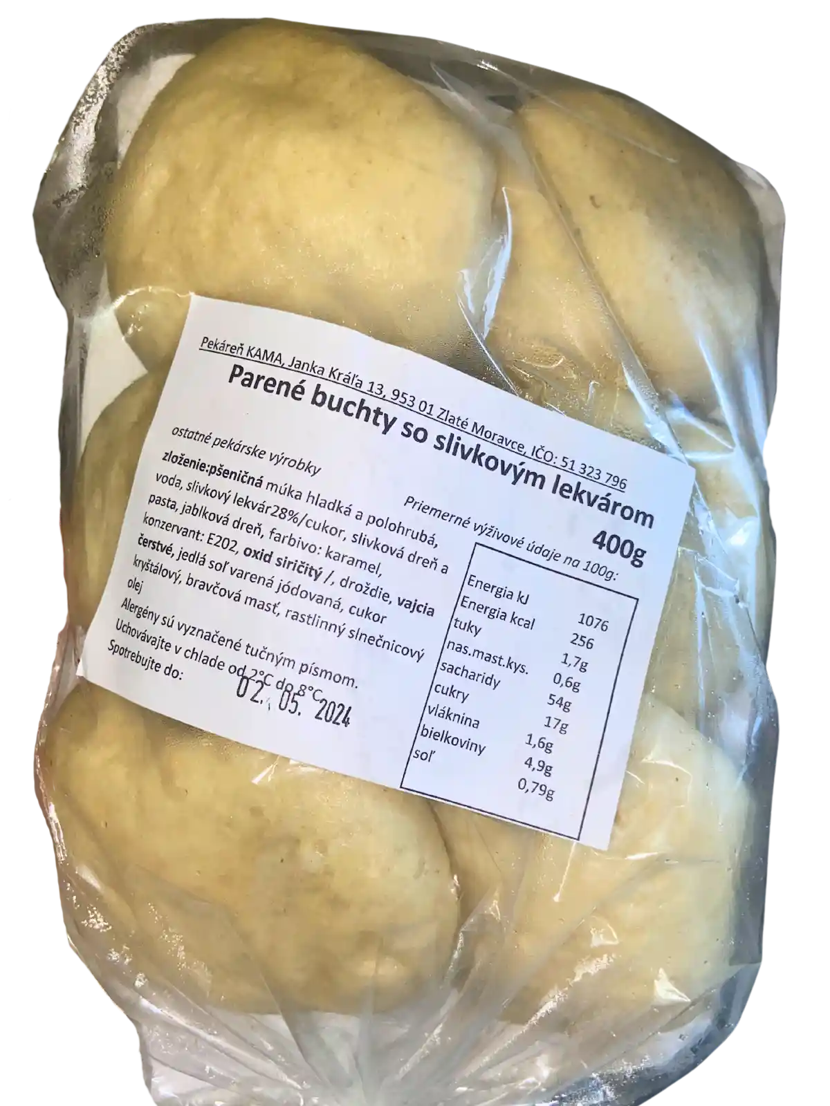 Parené buchty slivkové 400 g